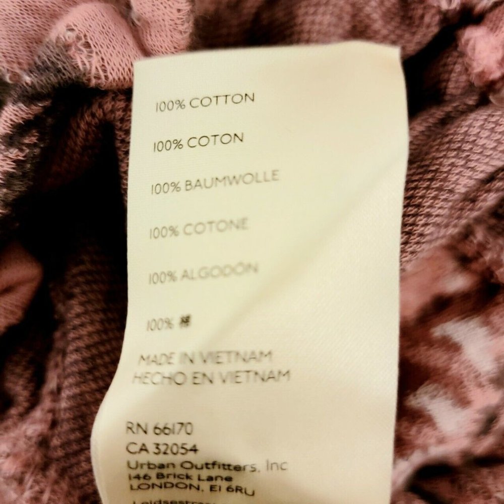 Free People No Ordinary Top Size XL Smoked Pink Combo Open Back Sweater NWT $128 - Picture 9 of 11